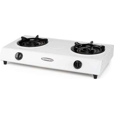 Cuisinière à gaz Orbegozo FO2600 2 feux sans couvercle avec allumage piézoélectrique (1/5)