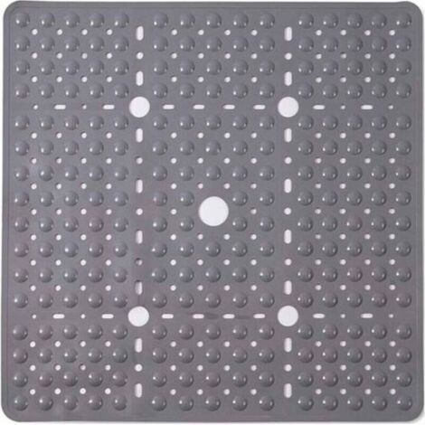 Grand tapis de douche carré antidérapant et résistant à la moisissure – 6969 cm. taille extra-large. convient aux douches intérieures. tapis de douche antidérapant.