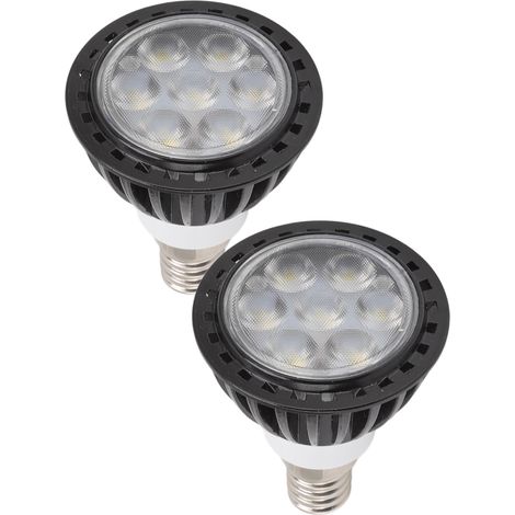Lot de 2 ampoules LED 7W 6000K à économie d'énergie pour halls, bars, bureaux et maisons (110-240V, lumière blanche). (1/5)