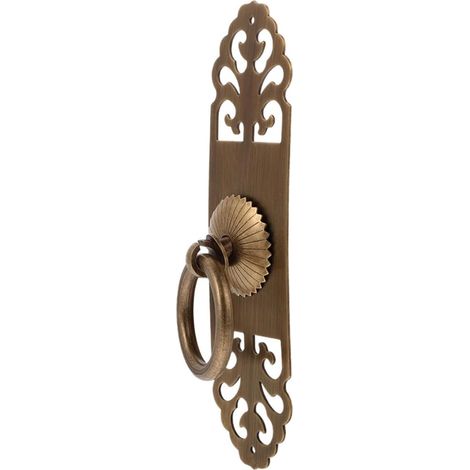 Schrankgriff aus Messing 3 cm x 12 cm Antikbronze Farbe