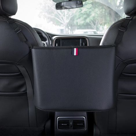 (C) Porte-sacs à main en cuir pour voiture, organisateurs et rangements pour sièges avant, combleurs d'espace entre les sièges, sac de rangement pour sièges auto (1/4)