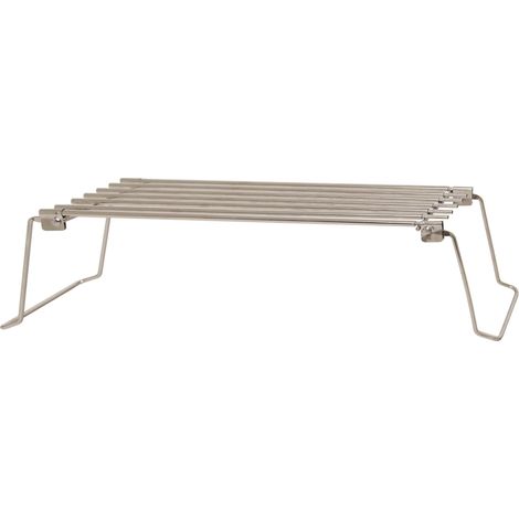 Le Marquier Repose-Aliments Supporto Plancha Scorrevole Inox 36–63 cm Argento (1/2)