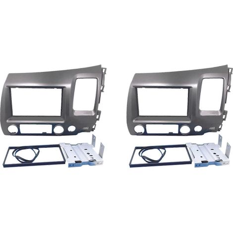 pièces pour Honda Civic 2006-2011 : kit d'installation autoradio double DIN, façade et garniture de tableau de bord (conduite à droite).