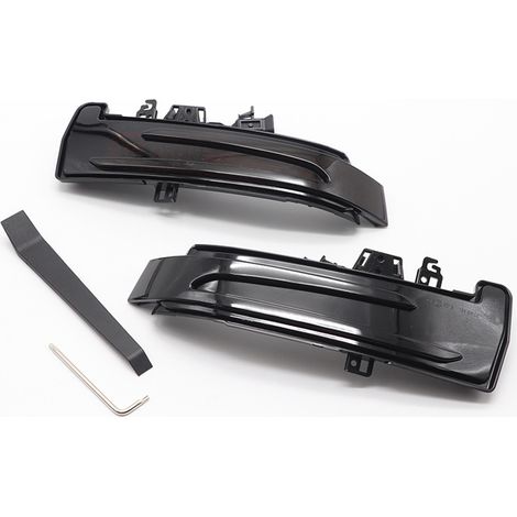 Paire de voyants de rétroviseurs latéraux à LED dynamiques pour Mercedes Benz W204 W212 &12304noir&12305 (noir, jaune)