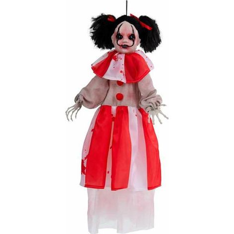 My Other Me Halloween Dekoration Arlequina Diabólica rot 90 cm