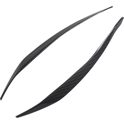 Paar schwarze ABS-Scheinwerferblenden in Carbon-Optik, Projektorblenden für BMW 5er F10 LCI 2014-2016 (1/5)