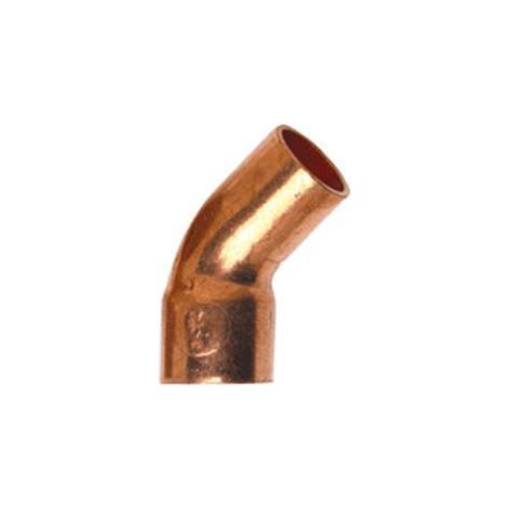 Coude cuivre 45° mâle femelle diamètre 20mm