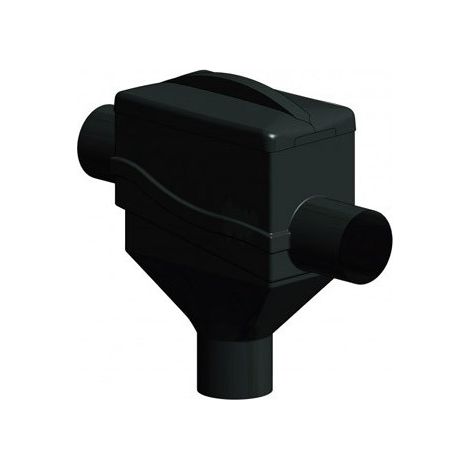 Renson – Filtre à clapet pour eau de pluie – Autonettoyant en polyéthylène haute densité – Grille inox 2mm – Débit 1,5 l/s – Raccord DN 110 mm