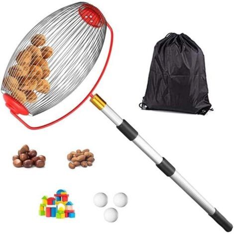 QORVA-Grand ramasseur de fruits, poire, pomme, balle de tennis, ramasseur de noix, cueilleur de pommes (1/3)