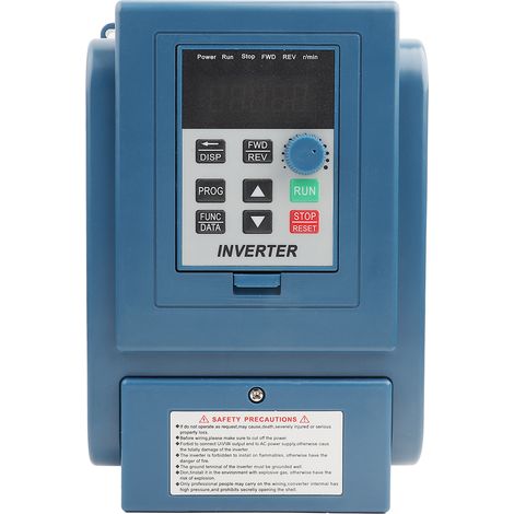 GARRYFIZH 1 variateur de fréquence (VFD) triphasé 380 V CA 1,5 kW 4 A pour moteur à onduleur