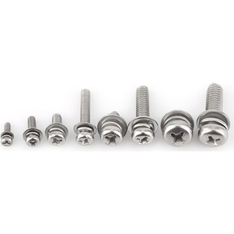 Kit d'assortiment de 160 vis et écrous à tête cylindrique en acier inoxydable SS304 (M2, M2.5, M3, M4, M5). (1/5)