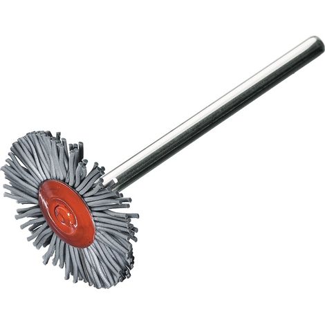 Lessmann Miniatur-Rundbürste mikroabrasiv, SiC Korn 500, Bürsten-⌀xBürstenbreite: 22X2 mm