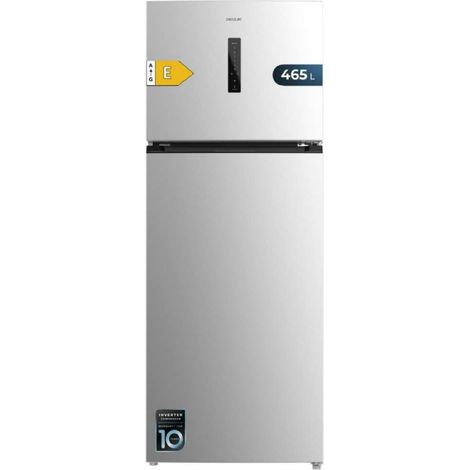 2-türiger Edelstahlkühlschrank mit einer Höhe von 185,5 cm und einer Breite von 70,3 cm, einem großen Fassungsvermögen von 465 Litern und einem Invertermotor mit 10 Jahren Garantie. (1/5)