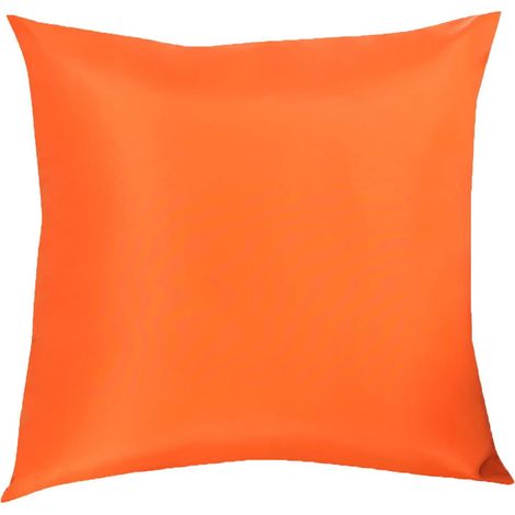 Housse De Coussin Extérieur - Tissu Spandex Résistant Aux Intempéries - Fermeture Éclair Cachée - Pour Canapé De Patio, Banc Ou Chaise - 45 x 45 cm - Orange - 1 Pièce (1/5)