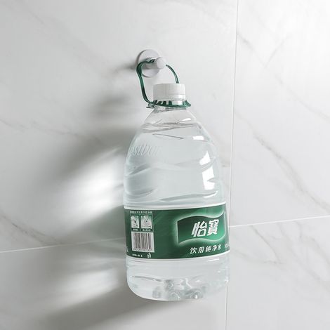 Wandmontierte Saugnapfhaken für Regenschirme, Badezimmer, Küche, Schlafzimmer, Aufbewahrungsorganizer, Weiß (1/5)