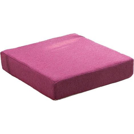 Ultraweiches, strapazierfähiges Sofakissen aus atmungsaktivem, rutschfestem Leinen mit Schaumstoffpolsterung für Sessel – Rund – Rosa-Lila (1/5)
