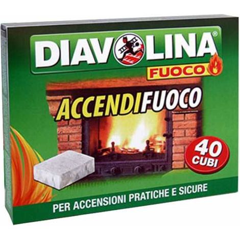 Allume-cigares cubes de feu, 40 pièces, Diavolina