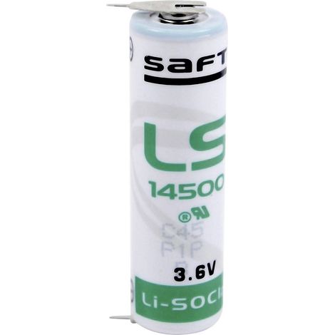 Saft LS 14500 2PF Batteria speciale Stilo (AA) terminali a saldare a U Litio 3.6 V 2600 mAh 1 pz.