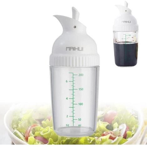 Shaker à vinaigrette universel manuel 200 ml pour sauces, récipient mélangeur anti-fuite Gadget Salade (1/4)