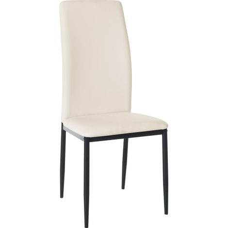 Esszimmerstuhl Savino creme Kunstleder