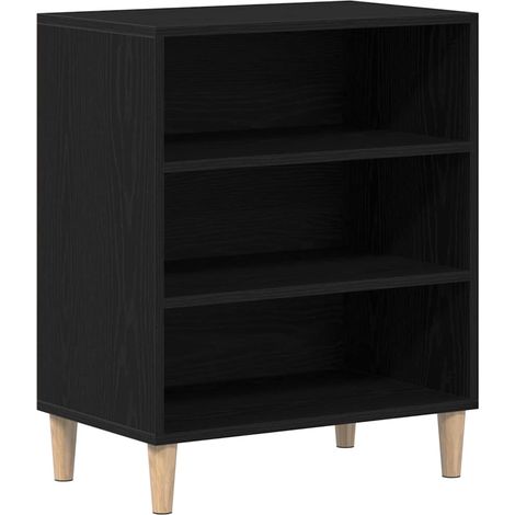 Maison Exclusive - Credenza Rovere Nero 57 x 35 x 70 cm Legno multistrato