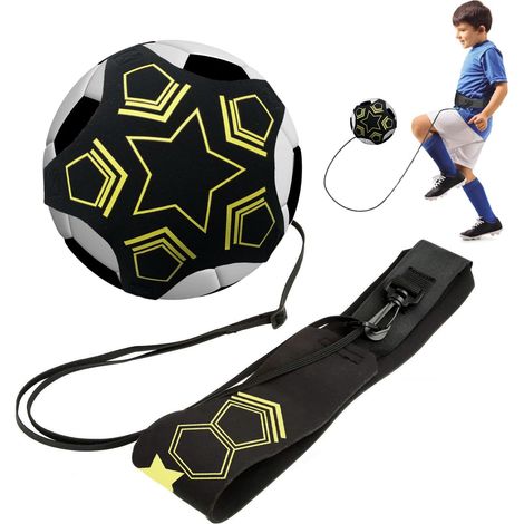 Football Kick Trainer Solo Trainer, Football Volleyball Rugby Trainer, Adjustable Belt for Football Training, Fits Balls Size 3, 4, 5 (1/5)