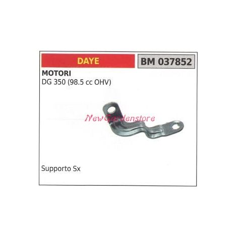 Soporte izquierdo depósito combustible DAYE cortacésped motor cortacésped 037852