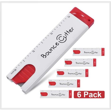 6er Pack Mini Universal-Sicherheitsmesser mit automatischem Klingenrückzug