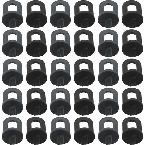 Clips Serrage en Plastique Vert et Noir 100 Pcs Supports Suspendre pour Plantes en Serrage Pinces de Fixation Antidérapantes pour Pots et Paniers de Jardin Compatibles Rails (1/5)