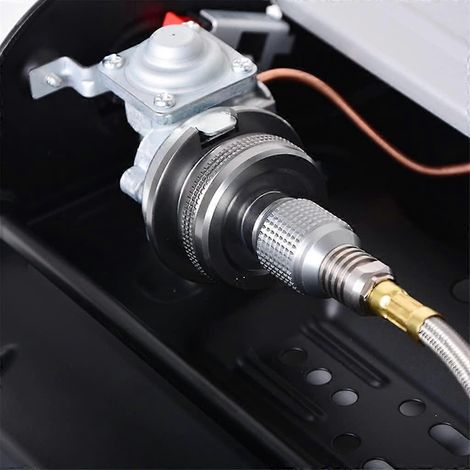 Adaptateur de gaz pour réchaud extérieur JSEIAJB, convertisseur de gaz pour réchaud divisé, adaptateur pour bouteille de gaz pour le camping, la cuisine et les pique-niques, accessoires pour le matéri (1/5)