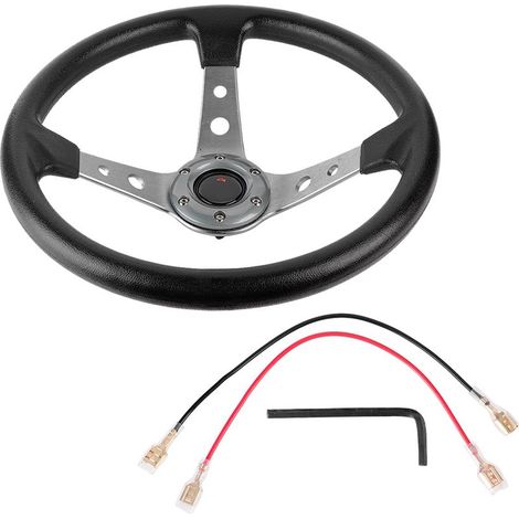 Volant de voiture, volant de course antirouille de 14 pouces en alliage d'aluminium universel pour la mise à niveau (1/5)