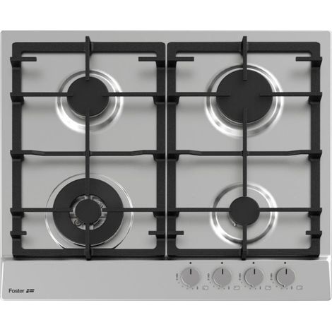 Table de cuisson Foster 7014 032 Acier inoxydable Encastrable 60 cm Gaz 4 brûleurs