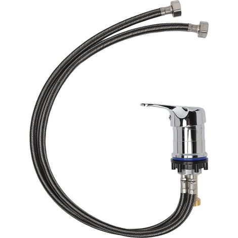 Robinet de Douche pour Lavabo Alliage de Zinc avec Flexible 70cm pour Shampoing (1/5)
