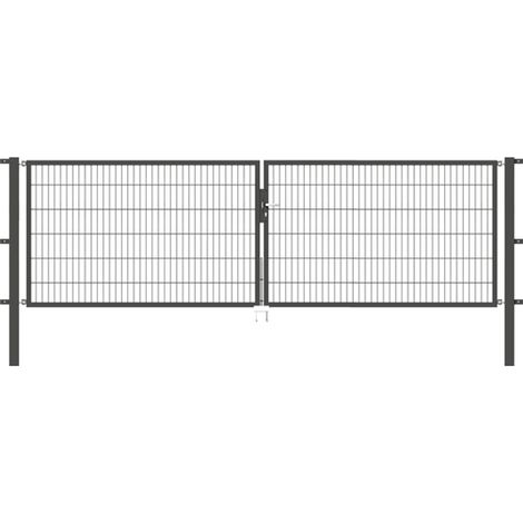 ALBERTS Doppeltor Flexo, fvz.anthr.Kst.b.RAL 7016, lichte BxH4000x1200, PF80x80/1900mm (1/3)