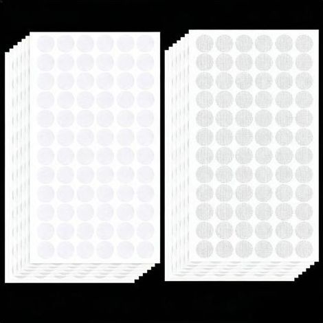 1008pcs Scratch Round, 15 mm round spot adhesive double face strong glue auto - adhesive for the crafts diy paper plastic glass metal (504 pair) (1/5)