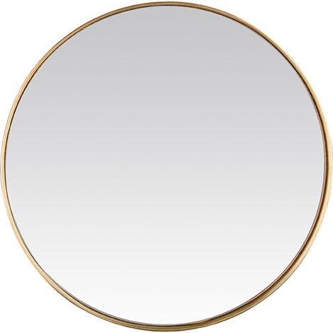 Miroir fin doré rond 100cm (1/2)