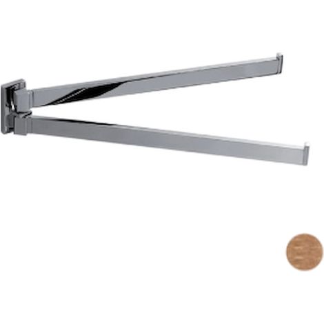 COLOMBO DESIGN Look b1612 porta salviette doppio a snodo 33,5 cm vintage mat codice prod: B16120VM (1/2)