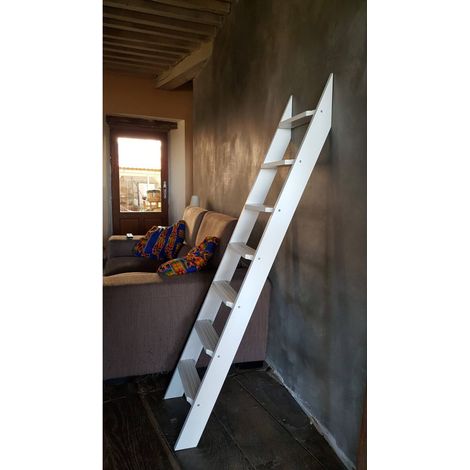 Echelle En Hêtre Laquée Blanc Cm11 (1/3)
