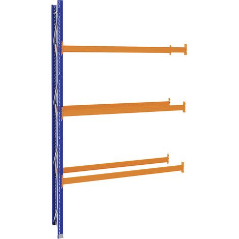 eurokraft pro, Rayonnage à palettes en acier, bleu/orange, h x