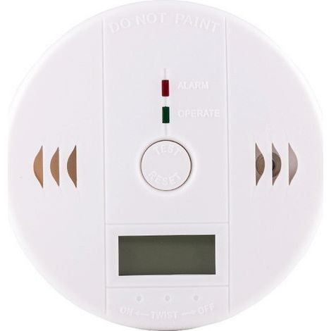 Rilevatore di monossido di carbonio, allarme per monossido di carbonio, rilevatore di monossido di carbonio a batterie con display digitale LCD (1/4)
