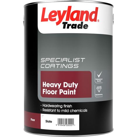 Leyland Trade Heavy Duty Floor Paint  - 5 Litre - Slate