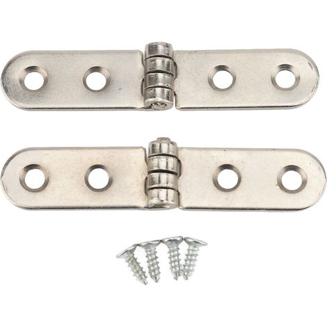 Lot de 20 charnières pliantes à 180° pour plateau de machine à coudre, 77 x 15 mm, argentées. (1/5)