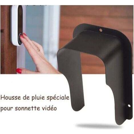 NALOOKAMIC  Protection et fixtion pour interphone, visiophone et sonnette, Couvercle MéTallique éTanche Versailles pour CaméRa VidéO, Sonnette, Serrure De Porte, Bouton De Portes D'AccèS, ProtèGe L'Ap