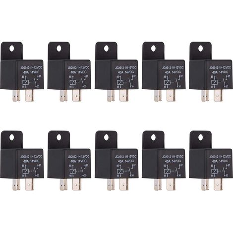 Relais 4 broches 40 A/12 V, lot de 10, JD2912, relais automobile, relais multifonctionnel. (1/4)
