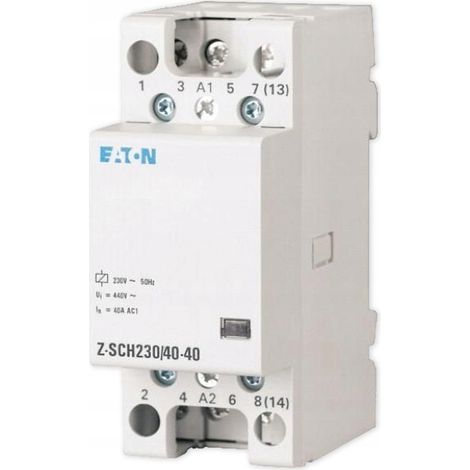 Contattore modulare Eaton ZSCH 40A 4Z 3M 230V AC Z-SCH230/40-40 248852