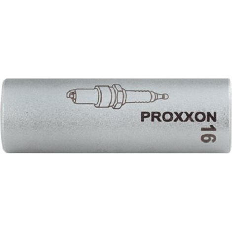 PROXXON 2223392 - Vaso bujía magnético 1/2 16 mm, Nero
