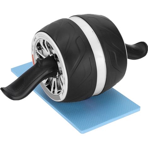 Rouleau de fitness abdominal pour usage domestique, silencieux et résistant à l'usure, outil d'exercice abdominal (blanc) (1/5)