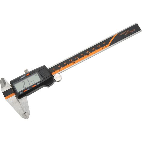 Pied à coulisse numérique 0-150 mm, outil de mesure fractionnaire électronique avec écran LCD (1/5)