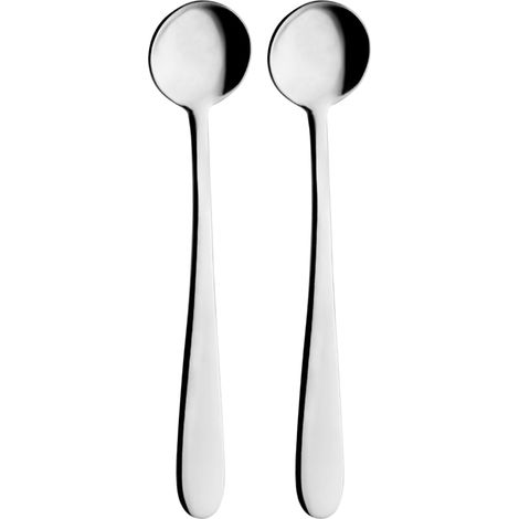 Lot de 2 Petites Louches, Acier Inoxydable 18/0, Fini Miroir, Argent (1/3)