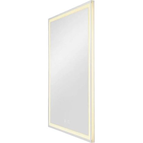 [GEBRAUCHT] B-Ware Slv Led Wandleuchte Wandlampe Aufbauleuchte Silber Glas Rechteckig Dimmbar